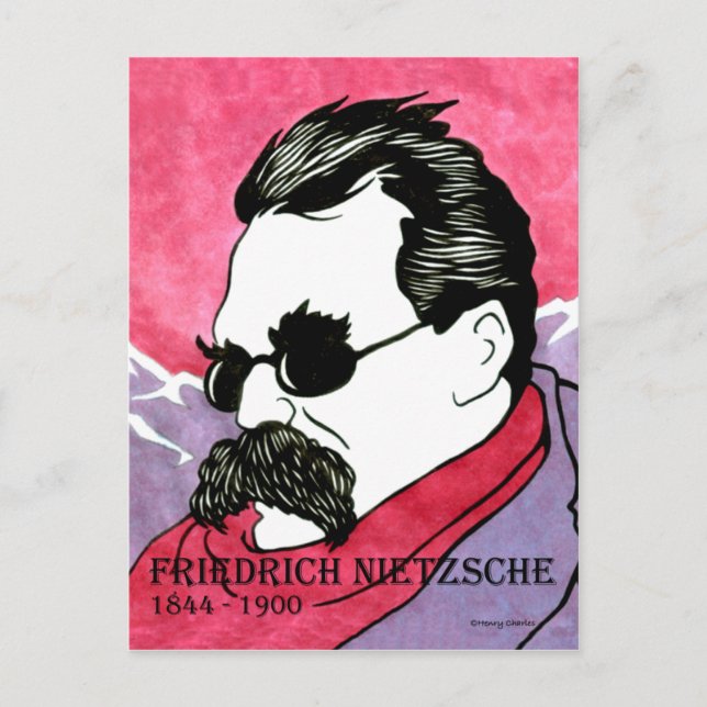 "Friedrich Nietzsche" vykort (Framsida)