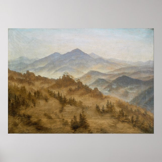 Friedrich - Rosenberg i Bohemibergen Poster (Framsidan)