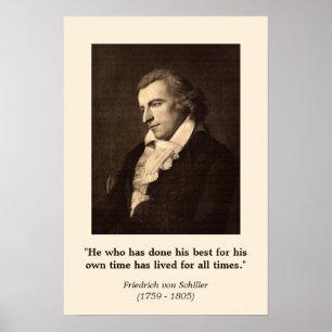 Friedrich Schiller - Offert om hur du gör ditt bäs Poster