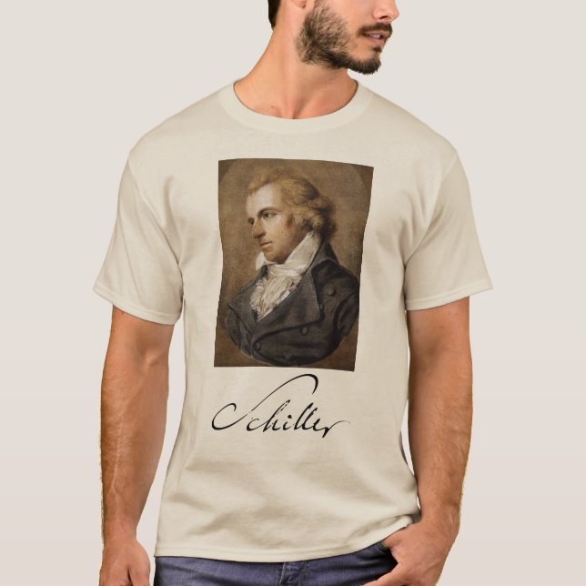Friedrich Schiller T Shirt (Framsida)