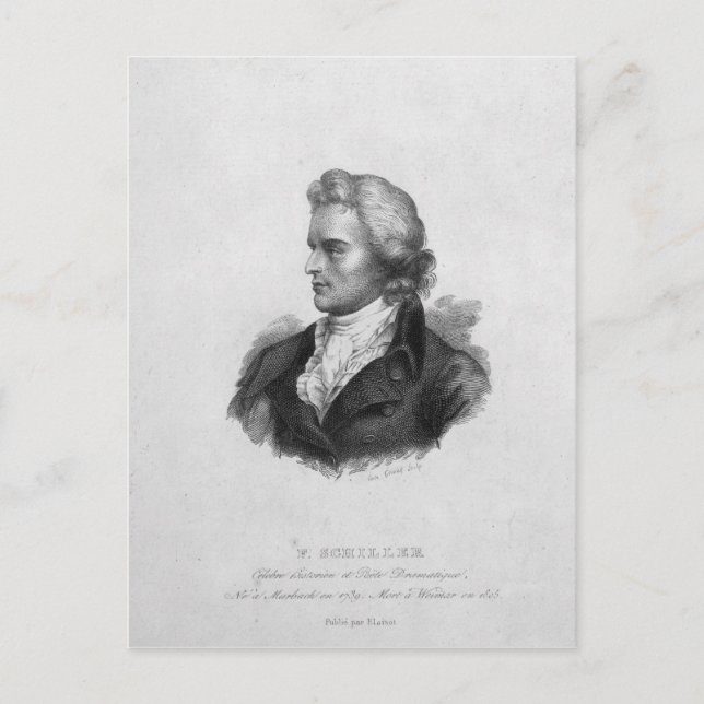 Friedrich Schiller Vykort (Framsida)