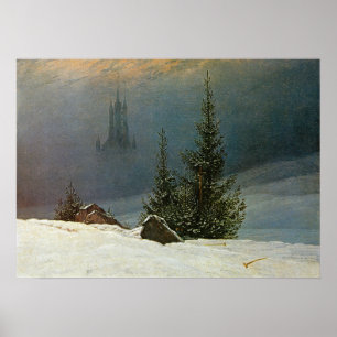 Friedrich - Vinterlandskap 1811 Poster