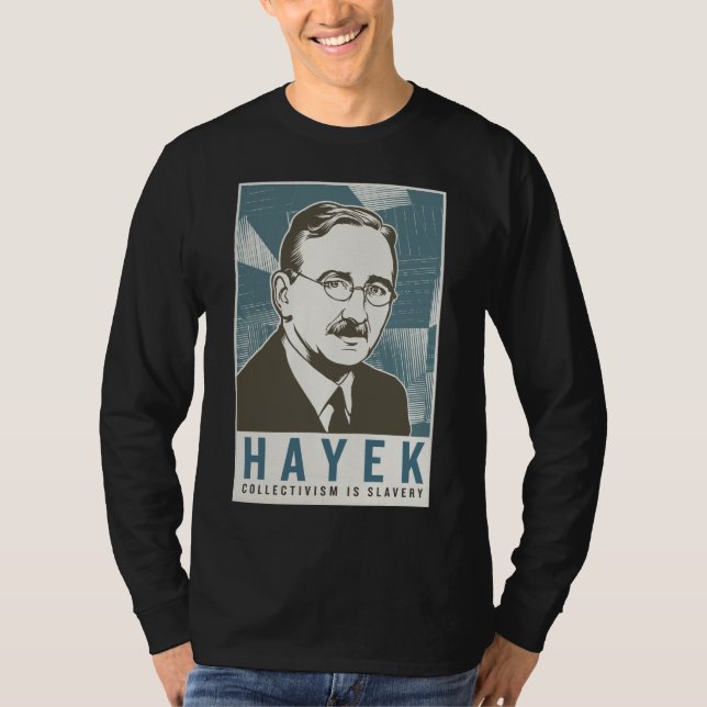 Friedrich von Hayek Vintage skjorta Tee Shirt (Framsida)