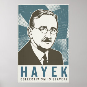 Friedrich von Hayek Vintage Skriv ut Poster