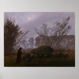 Friedrich - Walk at Dusk Poster