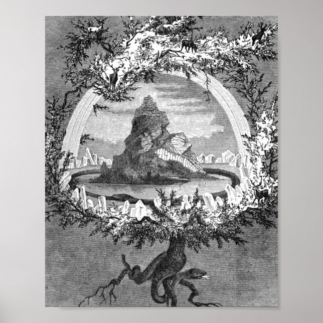 Friedrich Wilhelm från Heine, Ash Yggdrasil Poster (Framsidan)