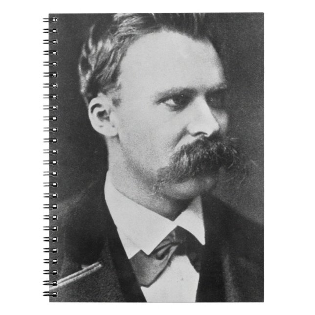 Friedrich Wilhelm Nietzsche (1844-1900) 1873 (b/w Anteckningsbok (Framsidan)