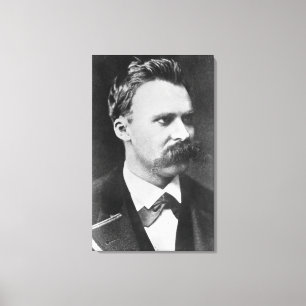 Friedrich Wilhelm Nietzsche (1844-1900) 1873 (b/w Canvastryck