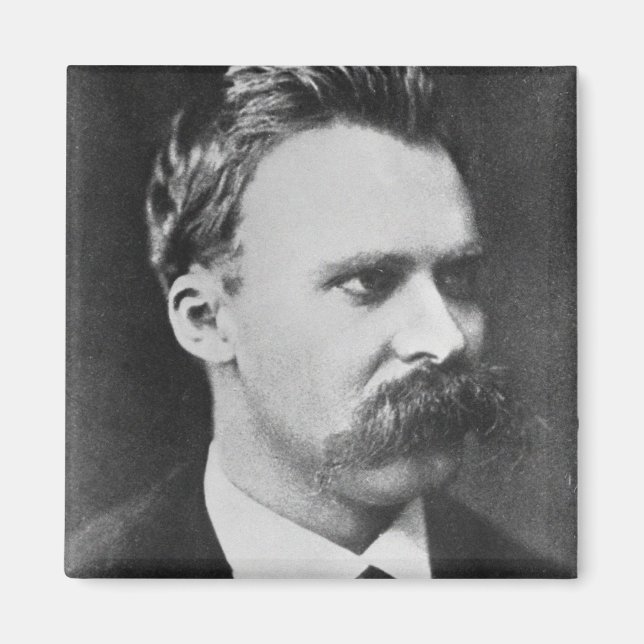 Friedrich Wilhelm Nietzsche (1844-1900) 1873 (b/w) Magnet (Framsidan)