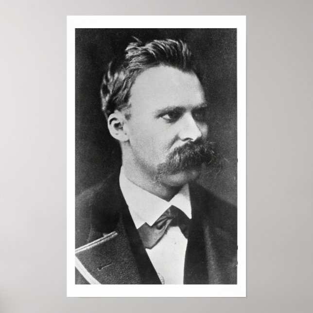 Friedrich Wilhelm Nietzsche (1844-1900) 1873 (b/w) Poster (Framsidan)