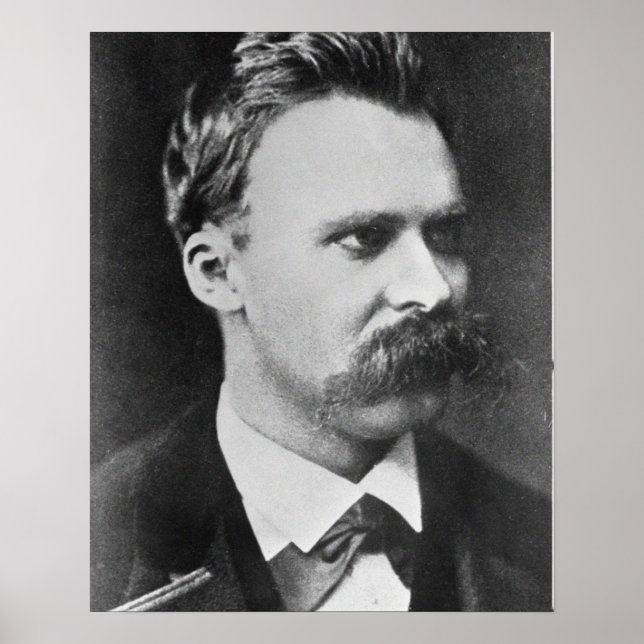 Friedrich Wilhelm Nietzsche (1844-1900) 1873 (b/w) Poster (Framsidan)