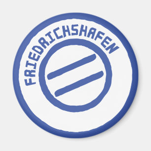 Friedrichshafen postar stempelfrimärket magnet