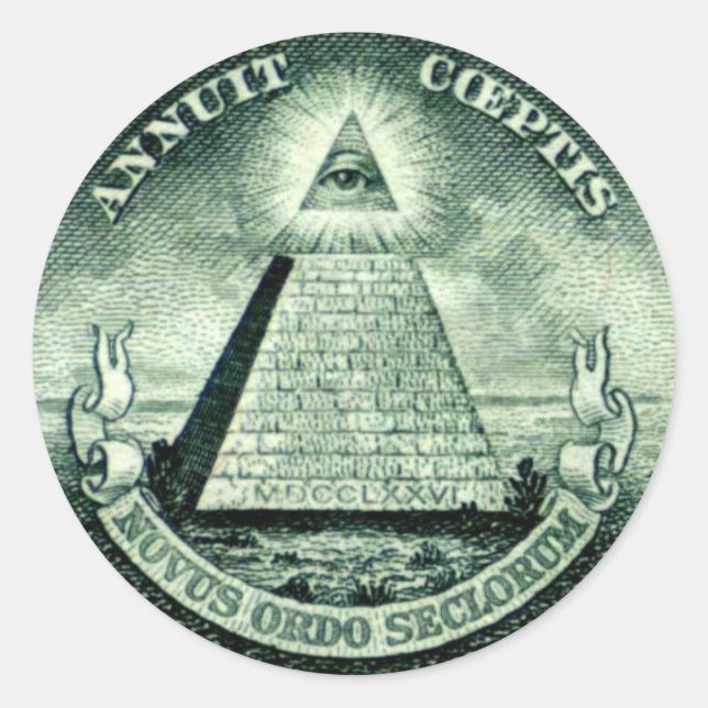 friemason runt klistermärke (Framsida)