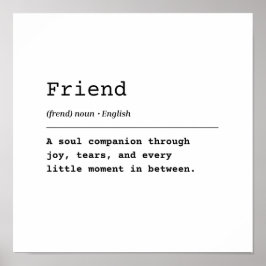 Friend - A Soul Assion Poster