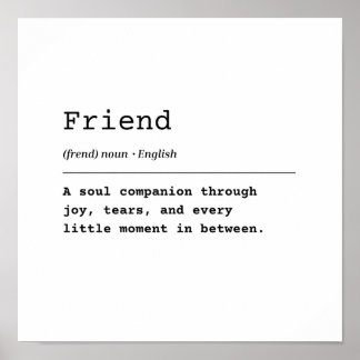 Friend - A Soul Assion Poster