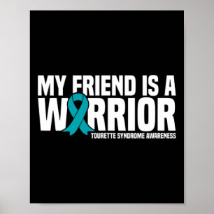 Friend är en medvetenhet om Warrior Tourette Syndr Poster