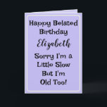 Friend Belet Birthday Card Kort<br><div class="desc">Lustigt humoristiskt kort för familj eller vän. Meddelandet inuti kan behållas,  ändras eller tas bort.</div>