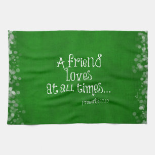 Friend Bible Verse Scripture Kökshandduk