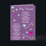 FRIEND BIRTHDAY CARD KORT<br><div class="desc">för att du ska få veta hur mycket du tänkor av dem och hur de finns i dina tankar på födelsedagen</div>