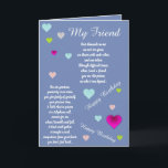 FRIEND BIRTHDAY CARD KORT<br><div class="desc">för att du ska få veta hur mycket du tänkor av dem och hur de finns i dina tankar på födelsedagen</div>