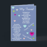 FRIEND BIRTHDAY CARD KORT<br><div class="desc">för att du ska få veta hur mycket du tänkor av dem och hur de finns i dina tankar på födelsedagen</div>