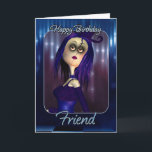 Friend Birthday Card - Moonies Cute Rag Doll Goth Kort<br><div class="desc">Friend Birthday Card - Moonies Cute Rag Doll Goth</div>