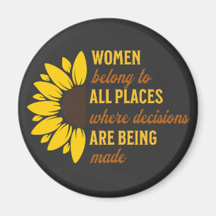 Friend Birthday Gift Feminist Solros Keepsaké Magnet