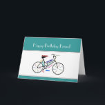 Friend Birthday Motivational Bike Bicycle Cycling Kort<br><div class="desc">Motivational Bike ord card för din vän kärlek,  Cycle,  Cycling,  Sport,  Hobby</div>