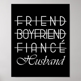 Friend, Boyvän, Fiance, Make Groom Bröllop Poster