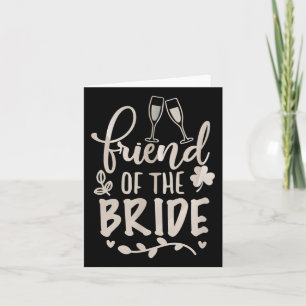 Friend Bride och Groom Tees Bröllop-årsdagen Kort