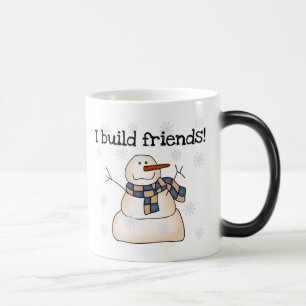 Friend Builder Cute Winter Snögubbe Magisk Mugg