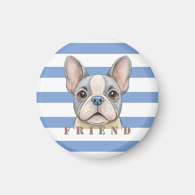 Friend Bulldog Magnet (Framsidan)