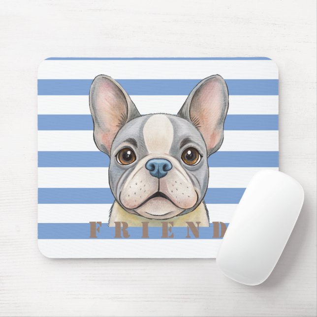 Friend Bulldog Musmatta (Med mus)