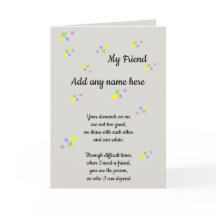 FRIEND CARD