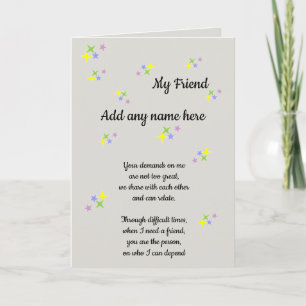 FRIEND CARD KORT
