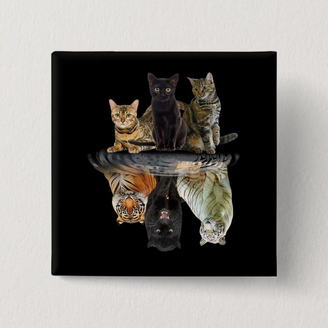 Friend Cat Lovers Cute Tiger Knapp (Framsida)