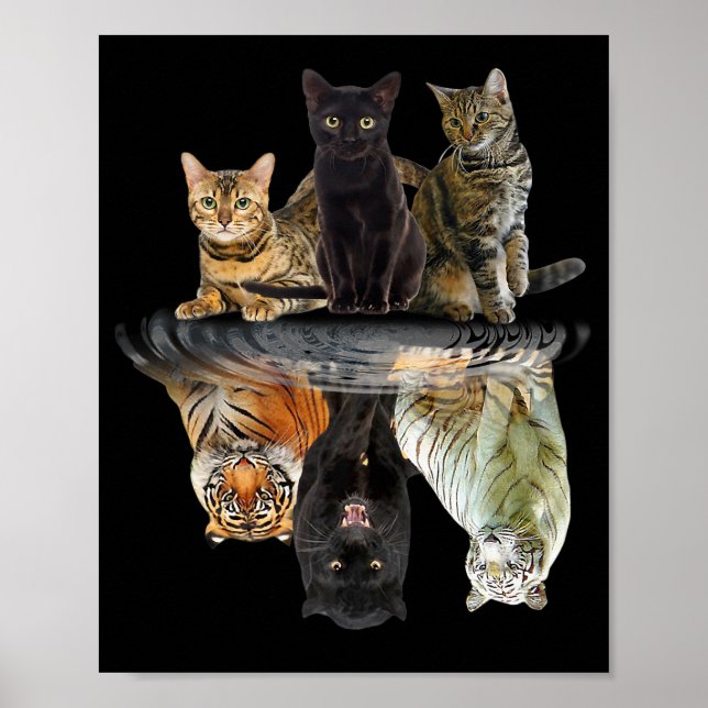 Friend Cat Lovers Cute Tiger Poster (Framsidan)