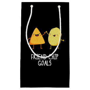Friend-Chip Goals Funny Chip Pun Mörk BG