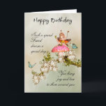 Friend Fairy Birday Card med Blommar Kort<br><div class="desc">Friend Fairy Birday Card med Blommar</div>