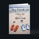 FRIEND FLIP-FLOP HUMOR PÅ DIN ***30th** BIRTHDAY Kort<br><div class="desc">KÄRLEK det här kortet. Det kommer att vara en av mina tjänster för BEACH ÄLSKARE eller FLIP FLOP WEARING BEACH ÄLSKARE ... .TURNING ***30**,  MEN DIN VÄNNE KAN FORTFARANDE BEHÅLLA MED DIG - ÅLDER HUMOR FÖR VUXENS FAMILJEMEDLEM ELLER VÄNNE ELLER TILL OCH MED EN SAMARBETSTAGARE!!!!!!</div>
