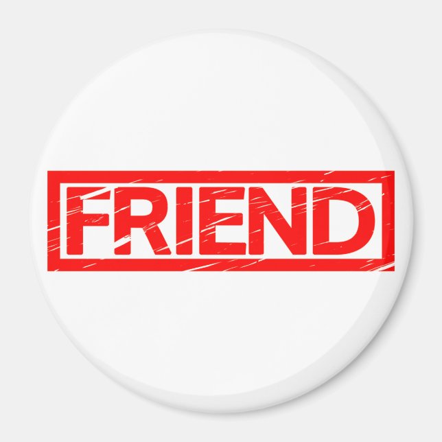 Friend Frimärke Magnet (Framsidan)