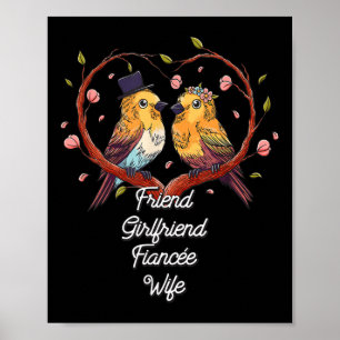 Friend Girlkompis Fiancee Makefefiance Bröllop Poster