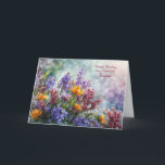Friend Grattis på födelsedagen med Söt Flowers Kort<br><div class="desc">En underbar vän är en underbar välsignelse! Ett söt kort för hennes födelsedag och ett budskap om uppriktiga tankar inuti.</div>
