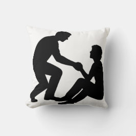 "Friend Helping Friend Pillow – Heartwarming Frien Kudde