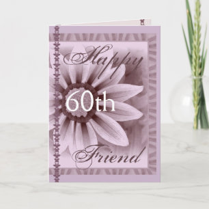 FRIEND - Lycklig 60:e födelsedagen - LAVENDERFLODE Kort