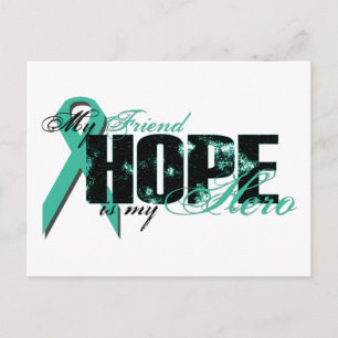 Friend My Hero - Ovarian Hope Vykort