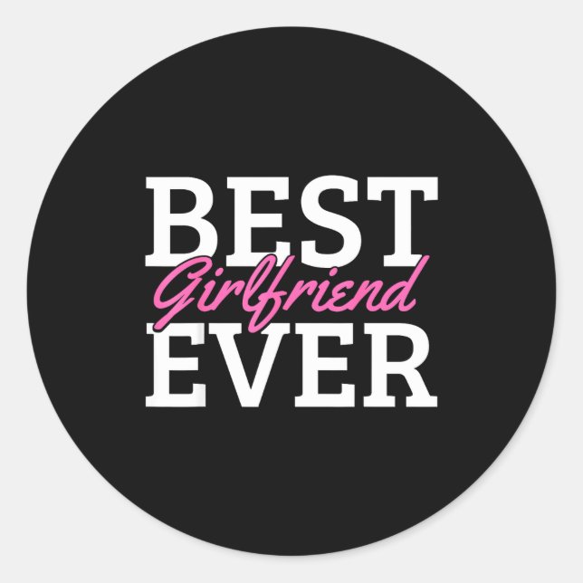 Friend Of All Time  Runt Klistermärke (Framsida)