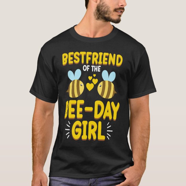 Friend Of Bee Day Girl Honey Beekeeper Beekeeping  T Shirt (Framsida)
