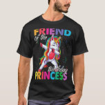 Friend of the Birthday Princess Girl Dabbing Unico T Shirt<br><div class="desc">Friend of the Birthday Princess Girl Dabbing Unicorn Theme</div>