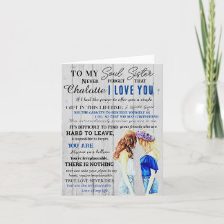 Friend-offerter för personlig Soul Sister-definiti Helgkort